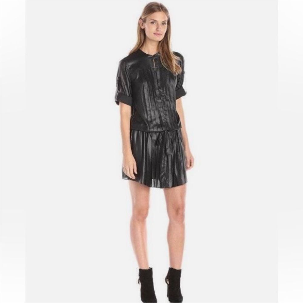 NWT BCBGMaxAzria Black Button-Up dress, M